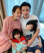 恭喜！张晋宣布蔡少芬三胎得子 一家五口合影幸福满满
